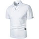 thumbnail image 5 of Camiseta informal de manga corta y corte ajustado para hombre, de color liso, poliéster, versátil para hacer ejercicio y para el uso diario., 5 of 7