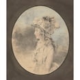 thumbnail image 3 of John Downman 20x23 Black Modern Framed Museum Art Print Titled - Miss Nott (1789), 3 of 5