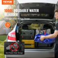 thumbnail image 2 of 1000L 264Gallon RV Water Storage Bladder 1000D Blue PVC Collapsible Camping Portable Fire Prevention Soft Water Bag, 2 of 6