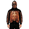 thumbnail image 4 of Y-Sunset Halloween Skeleton Hoodies for Men Big and Tall, Long Sleeve Mens Hoodies Graphic Design, Loose Fit Mens Hoodies Zip Up With Front Pockets for Outdoor Fall Winter, 4 of 5