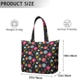 thumbnail image 3 of Vintage Daisy Print Weekender Bag Boho Flower Travel Tote, , Large Capacity, Adjustable Shoulder Strap, 3 of 5