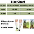 thumbnail image 5 of Sierra Socks Hikers Haven Pattern CoolMax Socks, Nature Collection for Men & Women Eco-Friendly Colorful Crew Socks, 5 of 5
