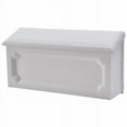 thumbnail image 5 of Architectural Mailboxes Windsor Small, Plastic, Wall Mount Mailbox, White, WMH00WAM, 5 of 6