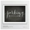 Parking Vintage Chalkboard Wedding Party Directional Signs, Double-Sided