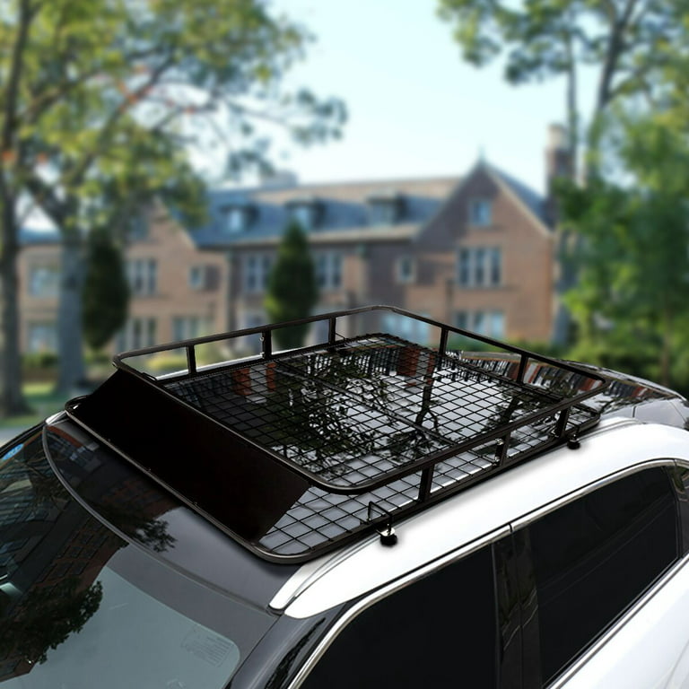 Universal Roof Rack Basket Car Top Luggage Carrier Cargo Holder