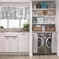 thumbnail image 5 of LALILO Kitchen Curtain Valance Winter Coloring Book Door Rod Pocket Window Curtain 52"x 18" Set of 2, 5 of 5