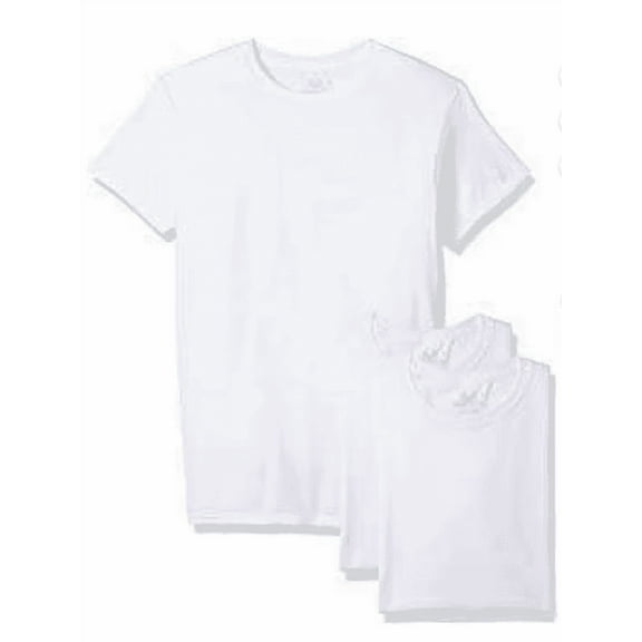 Fruit of the Loom, Men's Crew T-Shirt White, X-Large, 4 Pack