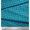 thumbnail image 2 of Soimoi Blue Rayon Crepe Fabric Brush Stroke Abstract Printed Fabric 1 Yard 46 Inch Wide, 2 of 3