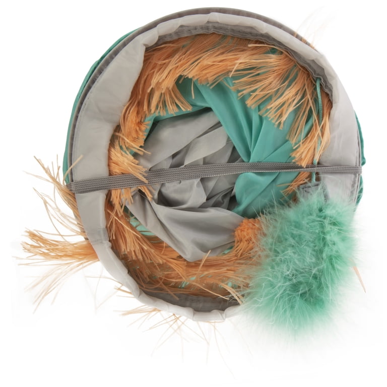 SmartyKat Fringe Frenzy Cat Hideout with Tunnel photo 6