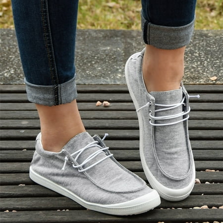 

Women Soft Sole Massage Flat Sneakers Fashion Casual Lace Up Casual Shoes Soft Sole Sneakers