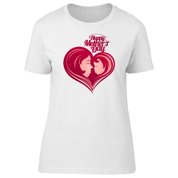 Mothers Day Mom And Cute Baby Tee Women's -Image by Shutterstock