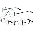 thumbnail image 5 of LAICAIW Vintage Round Prescription ready Metal Eyeglass Frame Clear Lens, 5 of 5