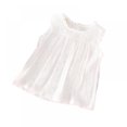 thumbnail image 1 of OUSITAID Blouses d'Été pour Filles Hauts Chemises en Lin Coton Dentelle, 1 of 2