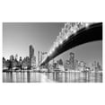 thumbnail image 4 of NYC Ceramic Toothbrush Holder, Queensboro Bridge over East River at Night with Manhattan Skyline Black and White Photo, Decorative Versatile Countertop for Bathroom, 4.5" X 2.7", Multicolor, 4 of 4