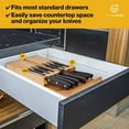 thumbnail image 4 of JumblWare Bamboo Knife Block, Wooden Knife Drawer Organizer for 12 Steak Knives, 4 of 8