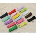 thumbnail image 5 of Horquillas de cocodrilo, accesorios para mujer, niña, lazo, flor, banda para el cabello, cinta recubierta, 3,5 cm, doble punta, 20 piezas, FJ3203-1, 5 of 5