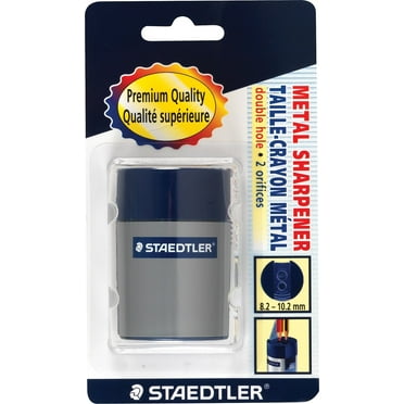 Cylinder Handheld Pencil Sharpener, Two-Hole, 1.63 X 2.25, Blue/silver | Bundle of 5 Each