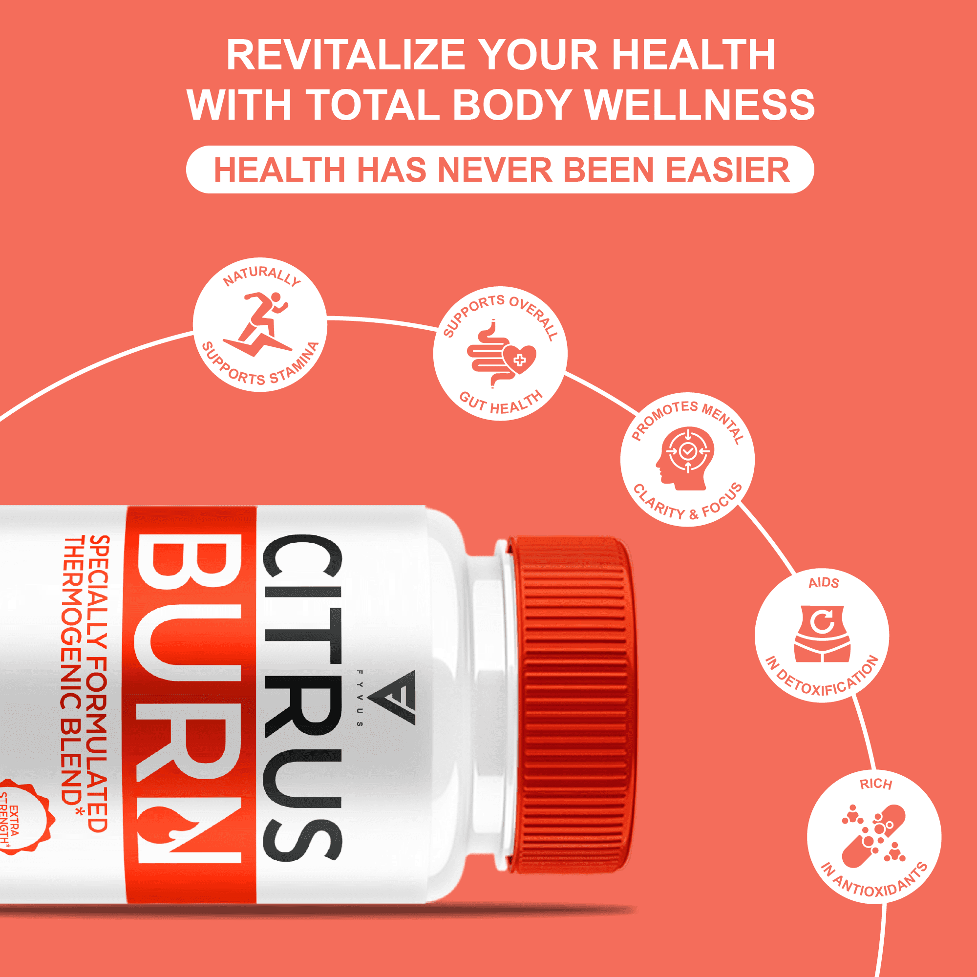 (5 Pack) Citrus Burn Weight Management Capsules, CitrusBurn Advanced Daily Health Formula Pills (300 Capsules)