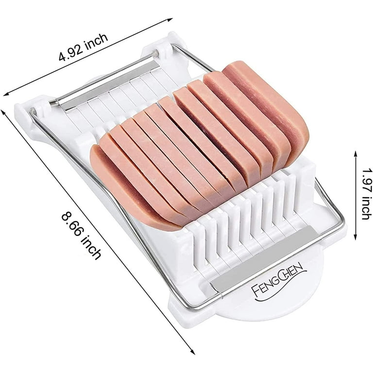Cheese Slicer With 2 Blades 1cm/2cm, Cheese Tools Board Cut Set Fruit Ham  Kitchen Meat Slicers Egg Cutting Machine For Home