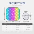 thumbnail image 3 of Bingfone Rainbow Scales2 Windshield Sun Shade 2-Piece Foldable Car Front Window Sunshade For Most Sedans Suv Truck - Auto Sun Blocker Visor Protector Blocks Max Uv Rays - Small, 3 of 7