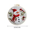 thumbnail image 2 of Embroidery Kit for Beginners Beginner Embroidery Flower Kit Beginner Hand Embroidery 0 Base Diy Hand Embroidery Material Pack Christmas Embroidery Kits, 2 of 5