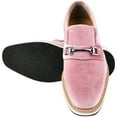 thumbnail image 2 of LIBERTYZENO Boys Loafers Velvet Shoes With Buckle Casual Slip On Shoes Tuxedo Dress Kids Shoes, Rachel Pink 6 Toddler, 2 of 7