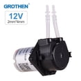 thumbnail image 1 of GROTHEN DC Dosing Pump Peristaltic Pump Mini Water Liquid Pump Peristaltic Tube Head Self-Priming Function for Aquarium Lab Chemical Analysis Dosing Additives, Flat Panel Style, 1 of 7