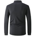 thumbnail image 2 of Geeksport Men's Casual Long Sleeve Lightweight Polo Shirts with 3 Button Placket, 2 of 6