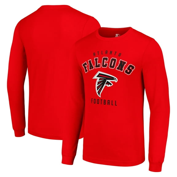 Men's Starter Red Atlanta Falcons Long Sleeve T-Shirt