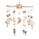 thumbnail image 1 of Mobile Baby Wind Chimes With Felt Balls Moon Stars Baby Room Wooden Crochet Mobilestyle 1, 1 of 5