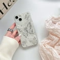 thumbnail image 4 of Compatible with iPhone 13/ iPhone 14 Case with Clear Colourful Laser Base and Metallic Butterfly Patterns for Women Girls, Cute Protective Butterflies Phone Case Cover + Butterfly Chain, 4 of 10