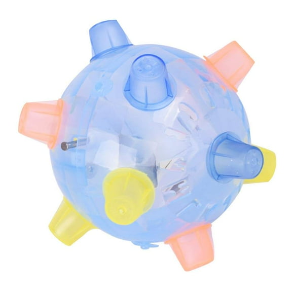 Pelota de baile con saltos de música que parpadea y se ilumina con música, pelota de juguete para niños (color aleatorio, sin batería)