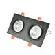 thumbnail image 3 of Double Head LED Recessed Ceiling Light, Eye Protection LED Ceiling Light High Heat Dissipation  For Cafes For Restaurants For Kitchen ANGGREK Double Head LED Recessed Ceiling Light, 3 of 8