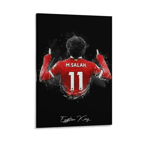 Mo Salah Canvas Poster Home Decor Poster Wall Art Hanging Picture Print Bedroom Decorative Painting Posters Room Aesthetic 20x30inch(50x75cm)