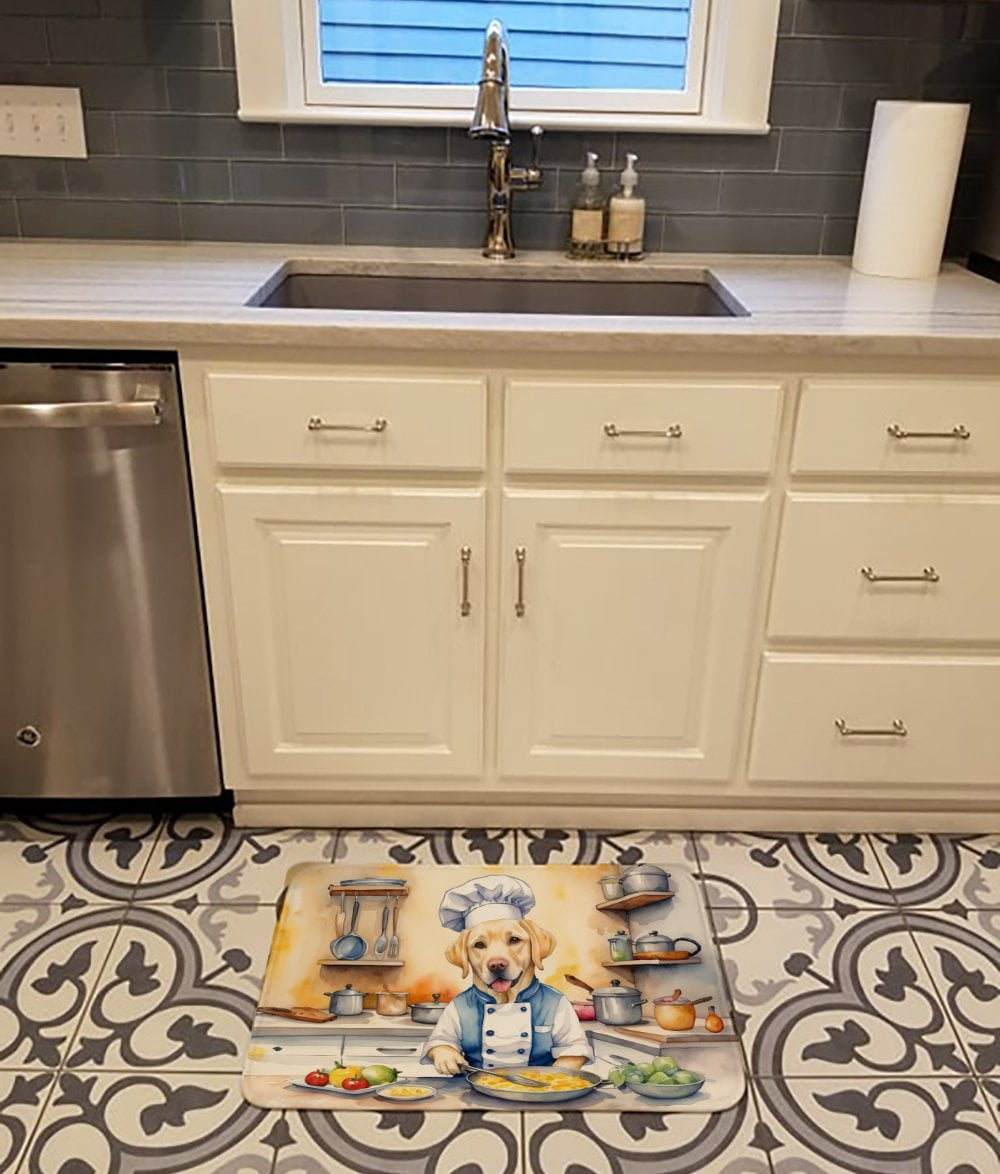 Yorkie Yorkshire Terrier The Chef Memory Foam Kitchen Mat