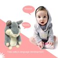 thumbnail image 2 of Jouets Interactifs en Peluche Mimétiques Hamster Parlant Répète Ce Que Vous Dites Animal Électronique (Gris), 2 of 9