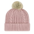 thumbnail image 2 of Women's '47 Dusty Rose New England Patriots Meeko Cuffed Knit Hat with Pom, 2 of 2