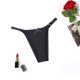 thumbnail image 2 of Gibobby Ropa Interior dama Bragas de mujer, bragas finas de cintura con correa fina, Tanga sin costuras Sexy Simple(Negro， L), 2 of 3