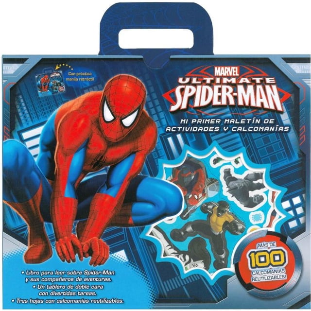 Libro y Maletín Marvel Spiderman Con Actividades Y Calcomanías Stickers Lexus VARIOS AUTORES