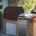 thumbnail image 6 of Covers & all Built-in Outdoor Grill Cover, Durable 12 Oz Waterproof Cover Max Material with Air Pocket & Elastic for Snug Fit (36" W x 26" D x 24" H Inches, Coffee), 6 of 6