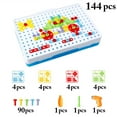 thumbnail image 2 of Bangcool Kids Drill Toy Set Educational Creative Drill Works Toys Building Block Set, 2 of 10