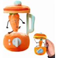 thumbnail image 1 of LEEYNEER Carrot Juicer Plush Toy  Juice Blender Plush Toy  Carrot Toy Blender Toy  Pull-String Rotation Fruit Stuff Plush Playset  Play Kitchen Accessories, 1 of 7