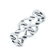 thumbnail image 3 of Attractive Infinity Celtic Knot Promise Oxidized Ring Band 925 Sterling Silver Size 5, 3 of 5