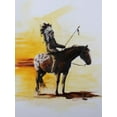 thumbnail image 2 of Gould, Renee 14x18 Gold Ornate Wood Framed with Double Matting Museum Art Print Titled - Fed by the Sound of Drums, 2 of 4