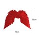 thumbnail image 4 of Alas de ángel con correas elásticas Alas de plumas Cosplay para de Halloween Rojo, 4 of 9