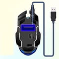 thumbnail image 5 of Clearance:Wireless Gaming Mouse, Rechargeable Silent Click Mice with Nano Receiver, Changing Breathing Backlit, for Laptop, PC, MacBook (Black silver), 5 of 5