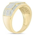 thumbnail image 2 of Pompeii 1Ct TW Diamond Men's Ring 10k Yellow Gold 12mm Wide (G/H,I2-I3), 2 of 5