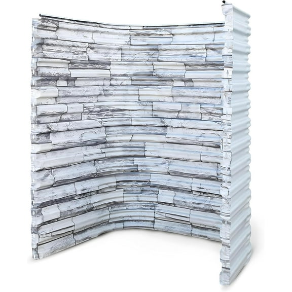 Quick-Ship Tuffwell Metal Heavy-Duty Window Well (Stoneview, 55" W x 36" P x 60" D)