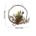thumbnail image 3 of CuiLiyq Merry Christmas Wreath for Front Door, Artificial Wreath with Pine Cone Round Garland Decor, for Holiday Xmas Ornaments Party Decorations, 3 of 6
