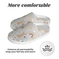 thumbnail image 6 of Xecao Animals In Tribe Print Cotton Slippers Fuzzy Warm Cozy Slippers Non Slip House Slippers For Indoor Outdoor Cotton Slippers House Slippers-8, 6 of 7